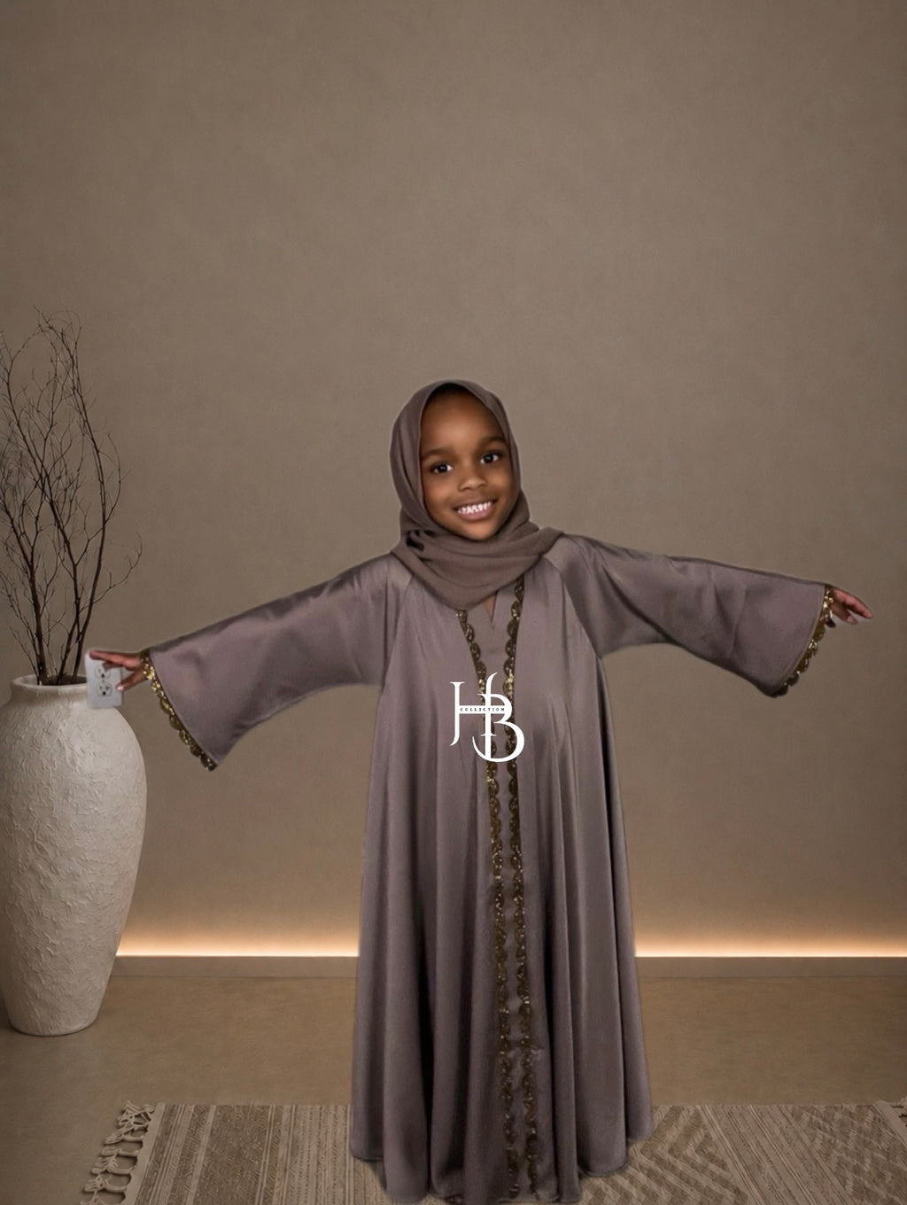 Amina umbrella abaya kids