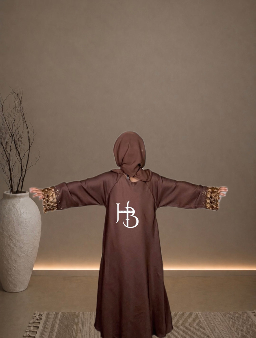 Fatima lace Abaya kids