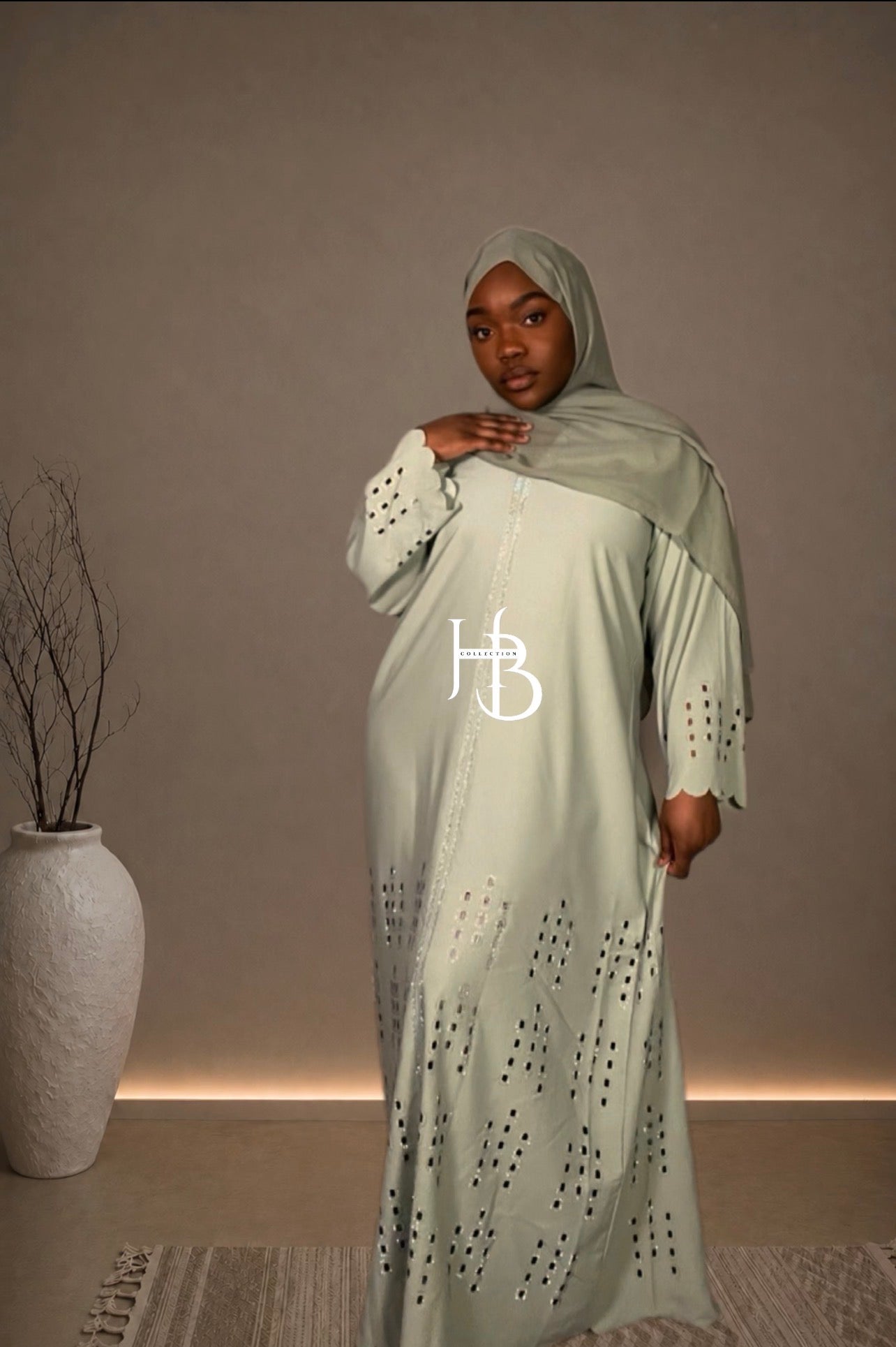 Noor Geometric cut Abaya adult