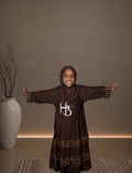 Fatima lace Abaya kids