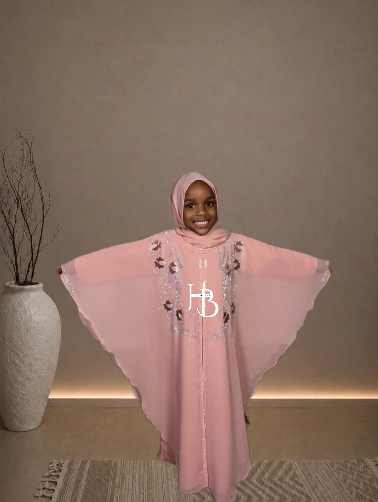 Ruwaida chiffon abaya kids