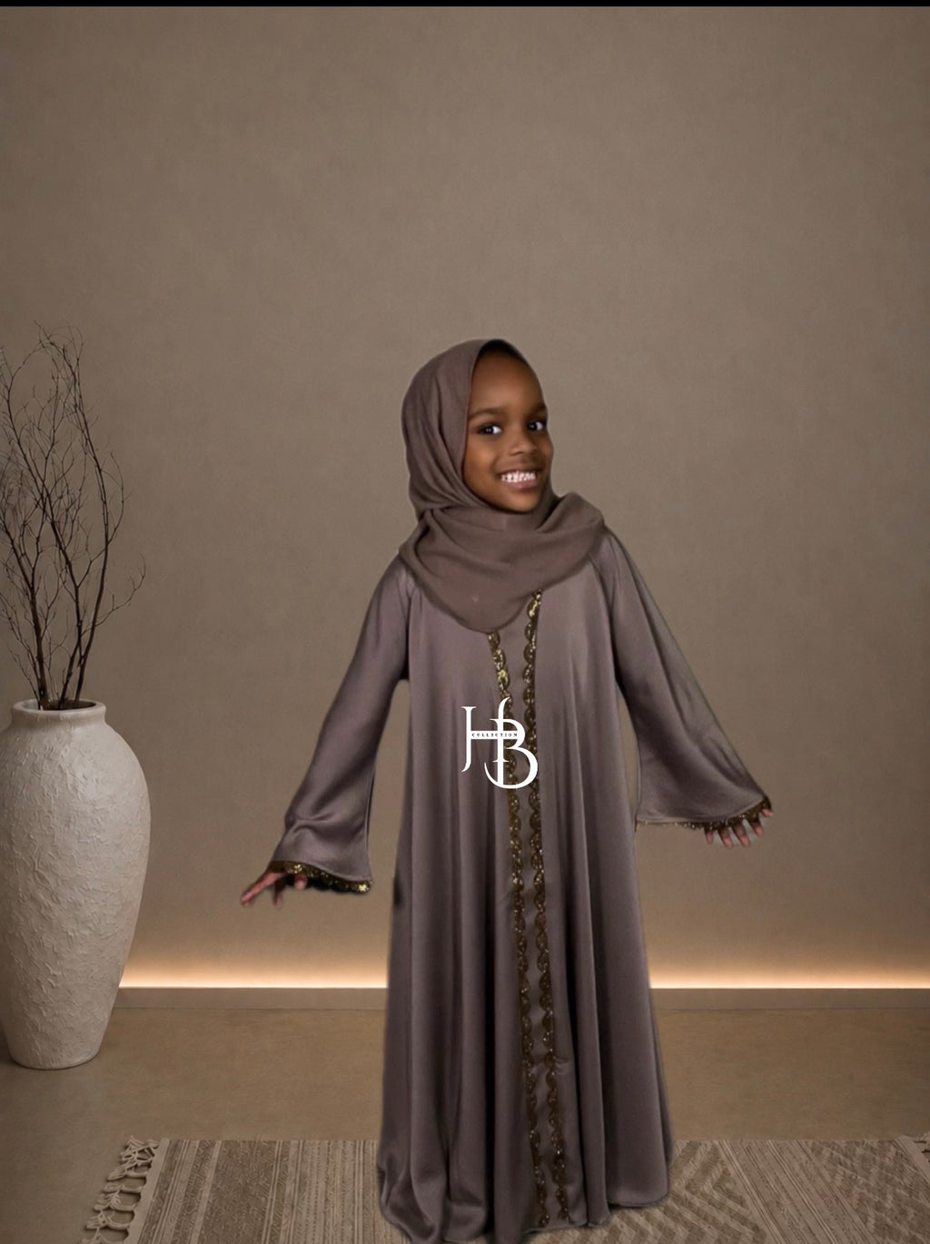 Amina umbrella abaya kids
