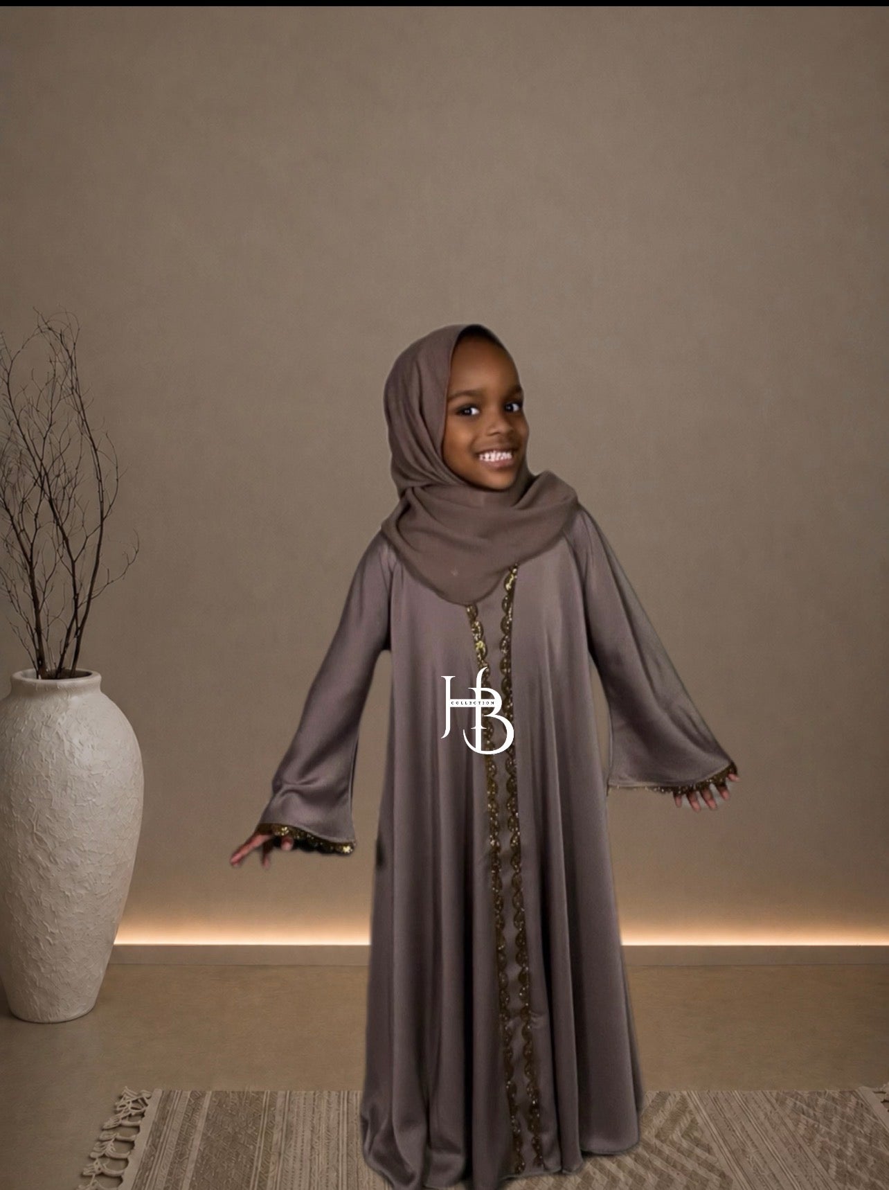 Amina umbrella abaya kids