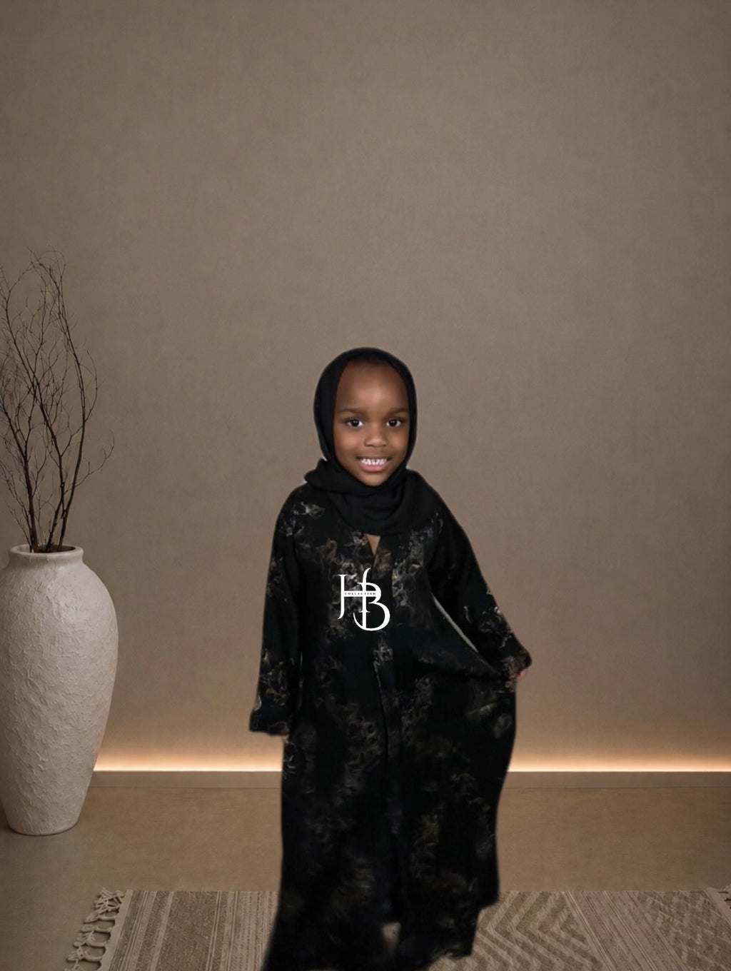 Layla copper kids abaya