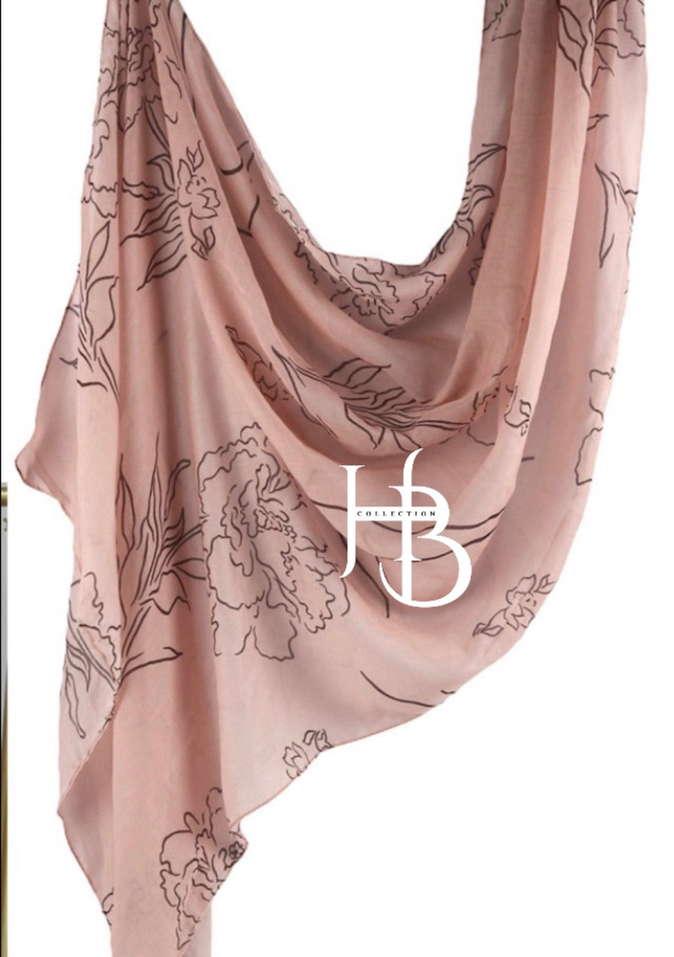 Floral print Modal Hijab