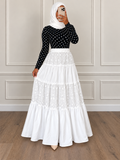 100% Cotton Maxi Skirt Floral Embroidered (Adults)